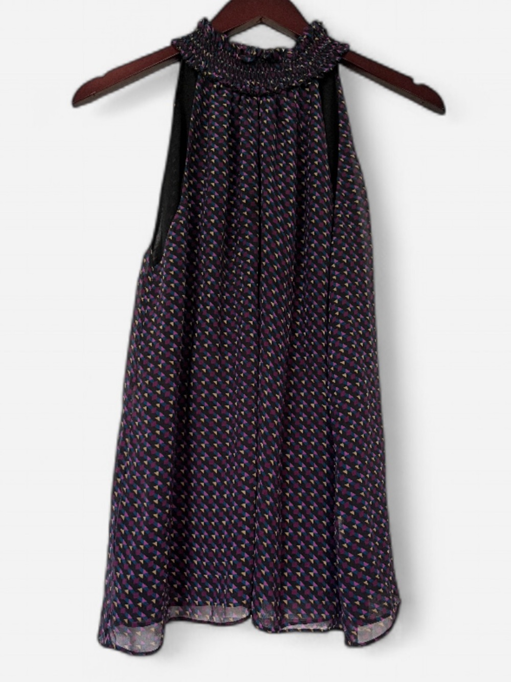 Ramy Brook Purple Multi Printed Halter Top